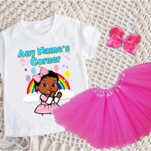 Gracie's Corner Baby Girl Personalized Name Party Hot Pink 3 Layers Tutu Outfit Set Dress – All Sizes