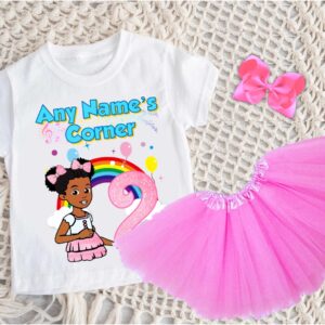 Gracie's Corner Personalized Birthday Party Pink 3 Layers Tutu Outfit Set Dress – All Sizes