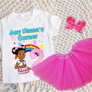 Gracie's Corner Personalized Birthday Party Hot Pink 3 Layers Tutu Outfit Set Dress – All Sizes