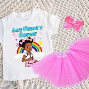 Gracie's Corner Personalized Name Party Pink 3 Layers Tutu Outfit Set Dress – All Sizes