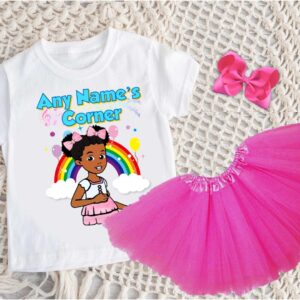 Gracie's Corner Personalized Name Party Hot Pink 3 Layers Tutu Outfit Set Dress – All Sizes