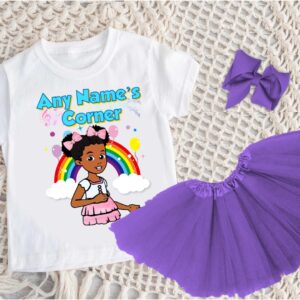 Gracie's Corner Personalized Name Party Purple 3 Layers Tutu Outfit Set Dress – All Sizes