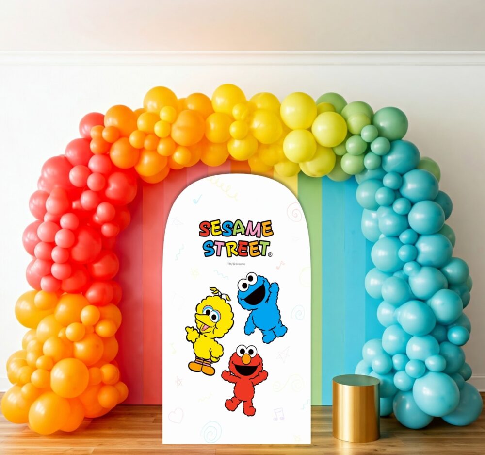 Sesame Street Babies Birthday Party Celebration Life Size Background Arch Backdrop Prop Yard Sign Gift