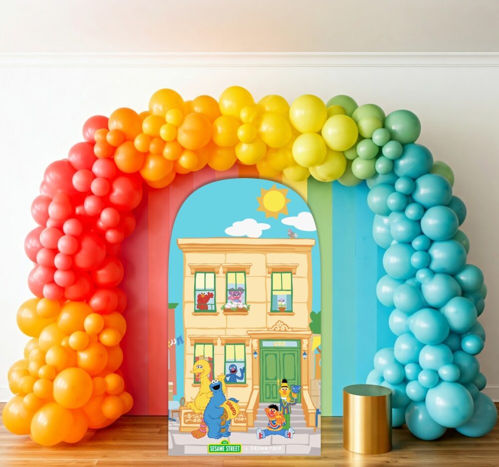 Sesame Street Friends Apartment Building Birthday Party Celebration Life Size Background Arch Backdrop Prop Yard Sign Gift