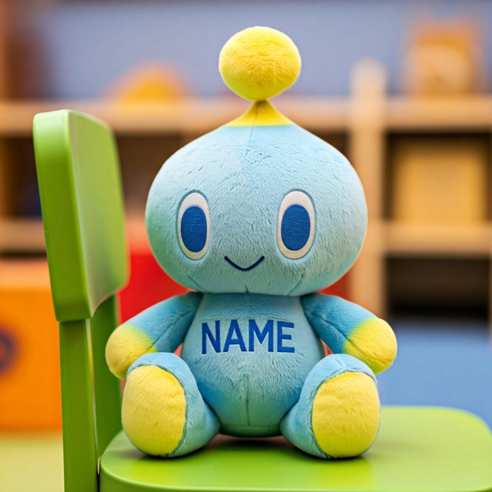 Personalized Name Sonic the Hedgehog Cheese the Chao Plushie Toy Birthday Party Everyday Gift