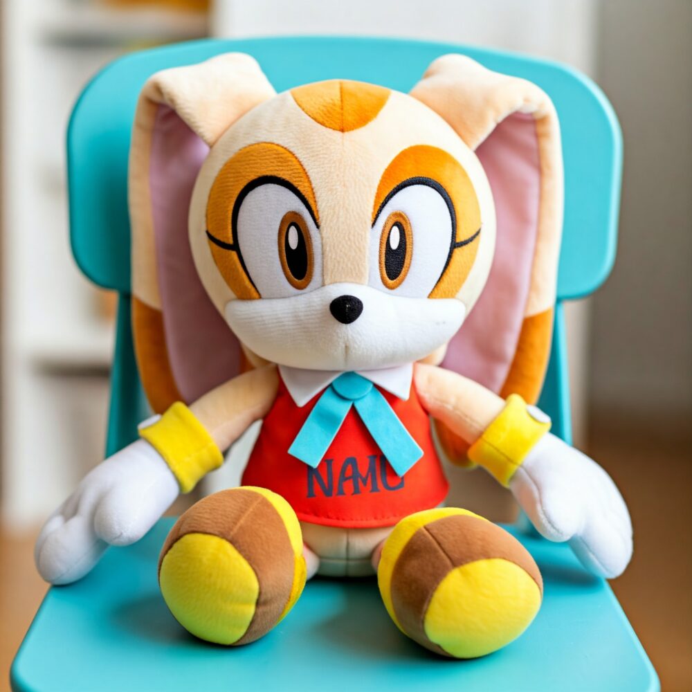 Personalized Name Sonic the Hedgehog Cream the Bunny Plushie Toy Birthday Party Everyday Gift